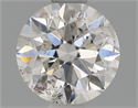 Natural Diamond 0.70 Carats, Round with Very Good Cut, G Color, I1 Clarity and Certified by GIA