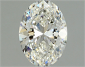 Natural Diamond 1.00 Carats, Oval with  Cut, G Color, VVS2 Clarity and Certified by GIA