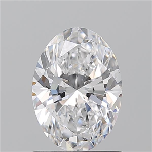 Picture of Natural Diamond 1.20 Carats, Oval with  Cut, D Color, SI2 Clarity and Certified by GIA