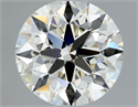 Natural Diamond 0.90 Carats, Round with Excellent Cut, J Color, VS1 Clarity and Certified by GIA