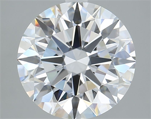 Picture of Lab Grown Diamond 5.00 Carats, Round with Ideal Cut, E Color, VVS1 Clarity and Certified by IGI