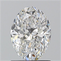 Natural Diamond 1.20 Carats, Oval with  Cut, F Color, SI2 Clarity and Certified by GIA