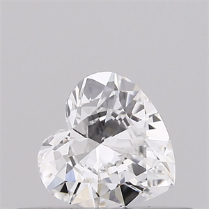 Picture of Natural Diamond 0.22 Carats, Heart with  Cut, E Color, VVS2 Clarity and Certified by GIA