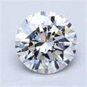 Natural Diamond 4.01 Carats, Round with Very Good Cut, F Color, VS1 Clarity and Certified by GIA
