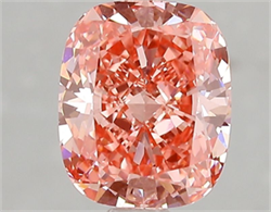Picture of Lab Grown Diamond 2.01 Carats, CUSHION MODIFIED with  Cut, Fancy Vivid Pink Color, VS1 Clarity and Certified by IGI
