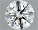 Lab Grown Diamond 1.46 Carats, Round with Ideal Cut, E Color, VVS2 Clarity and Certified by IGI
