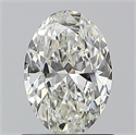 Natural Diamond 0.90 Carats, Oval with  Cut, I Color, SI1 Clarity and Certified by GIA