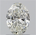 Natural Diamond 0.90 Carats, Oval with  Cut, I Color, SI1 Clarity and Certified by GIA