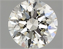 Natural Diamond 0.90 Carats, Round with Excellent Cut, J Color, IF Clarity and Certified by GIA