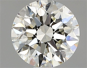 Picture of Natural Diamond 0.90 Carats, Round with Excellent Cut, J Color, IF Clarity and Certified by GIA