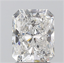 Natural Diamond 1.70 Carats, Radiant with  Cut, F Color, SI1 Clarity and Certified by GIA
