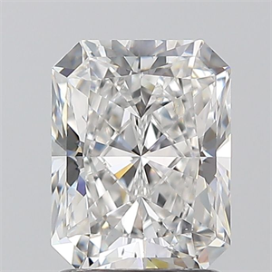 Picture of Natural Diamond 1.70 Carats, Radiant with  Cut, F Color, SI1 Clarity and Certified by GIA