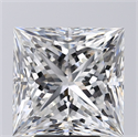 Natural Diamond 5.05 Carats, Princess with  Cut, E Color, SI1 Clarity and Certified by GIA