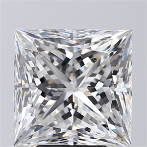 Picture of Natural Diamond 5.05 Carats, Princess with  Cut, E Color, SI1 Clarity and Certified by GIA