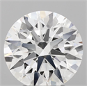 Lab Grown Diamond 3.08 Carats, Round with Ideal Cut, E Color, VVS2 Clarity and Certified by IGI