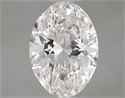 Diamante Natural 0.74 quilates, Ovalado , Color H, claridad VVS2 y certificado GIA
