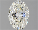 Natural Diamond 2.08 Carats, Oval with  Cut, I Color, VVS1 Clarity and Certified by GIA