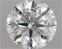 Natural Diamond 0.70 Carats, Round with Very Good Cut, F Color, I1 Clarity and Certified by GIA
