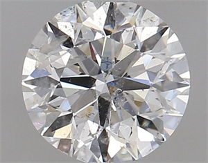 Picture of Natural Diamond 0.70 Carats, Round with Very Good Cut, F Color, I1 Clarity and Certified by GIA