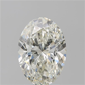 Picture of Natural Diamond 2.51 Carats, Oval with  Cut, J Color, VS2 Clarity and Certified by GIA