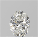Natural Diamond 0.52 Carats, Oval with  Cut, G Color, VVS1 Clarity and Certified by GIA