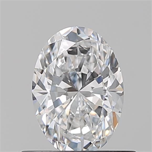 Picture of Natural Diamond 0.51 Carats, Oval with  Cut, D Color, VS2 Clarity and Certified by GIA