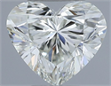 Natural Diamond 0.50 Carats, Heart with  Cut, H Color, VVS1 Clarity and Certified by IGI