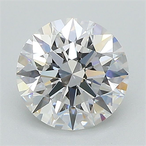 Picture of Lab Grown Diamond 1.39 Carats, Round with Ideal Cut, D Color, VS1 Clarity and Certified by IGI