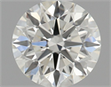 Natural Diamond 0.44 Carats, Round with Excellent Cut, J Color, IF Clarity and Certified by GIA