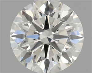 Picture of Natural Diamond 0.44 Carats, Round with Excellent Cut, J Color, IF Clarity and Certified by GIA