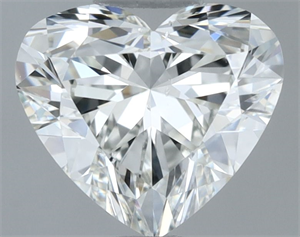 Picture of Natural Diamond 0.51 Carats, Heart with  Cut, I Color, VS2 Clarity and Certified by GIA