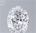 Natural Diamond 0.70 Carats, Oval with  Cut, D Color, SI1 Clarity and Certified by GIA