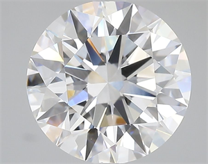 Picture of Lab Grown Diamond 4.09 Carats, Round with Ideal Cut, D Color, VVS2 Clarity and Certified by IGI