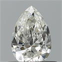 Natural Diamond 0.41 Carats, Pear with  Cut, G Color, IF Clarity and Certified by IGI