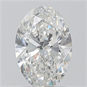 Diamante Natural 1.20 quilates, Ovalado , Color F, claridad SI2 y certificado GIA