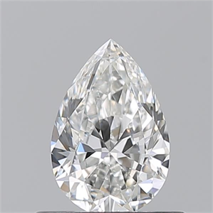 Foto Diamante Natural 0.53 quilates, De pera , Color G, claridad VVS1 y certificado GIA de