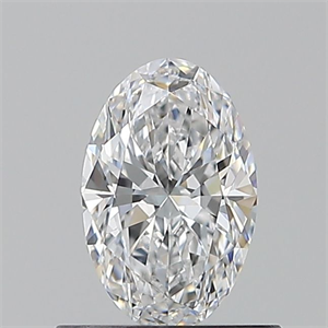 Picture of Natural Diamond 0.60 Carats, Oval with  Cut, D Color, VVS2 Clarity and Certified by GIA