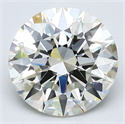 Diamante Natural 2.65 quilates, Redondo , Color K, claridad IF y certificado GIA