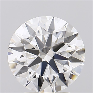 Picture of Lab Grown Diamond 2.79 Carats, Round with Excellent Cut, E Color, FL Clarity and Certified by GIA