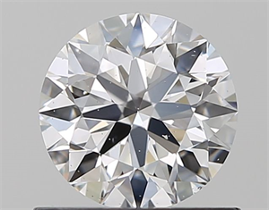 Picture of Natural Diamond 0.72 Carats, Round with Excellent Cut, E Color, SI1 Clarity and Certified by GIA