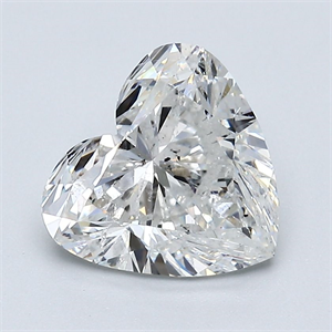 Picture of Natural Diamond 2.51 Carats, Heart with  Cut, G Color, SI2 Clarity and Certified by GIA