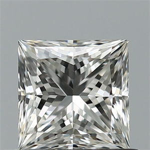 Picture of Natural Diamond 0.91 Carats, Princess with  Cut, I Color, VVS1 Clarity and Certified by GIA