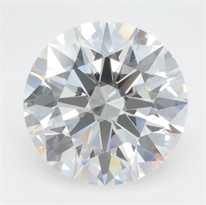 Picture of Lab Grown Diamond 4.10 Carats, Round with Excellent Cut, D Color, IF Clarity and Certified by GIA