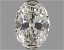 Natural Diamond 0.70 Carats, Oval with  Cut, I Color, VS2 Clarity and Certified by GIA