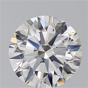 Picture of Natural Diamond 2.10 Carats, Round with Excellent Cut, E Color, VS2 Clarity and Certified by GIA