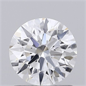 Lab Grown Diamond 0.84 Carats, Round with Ideal Cut, D Color, VVS2 Clarity and Certified by IGI