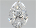 Natural Diamond 1.06 Carats, Pear with  Cut, D Color, VVS2 Clarity and Certified by GIA