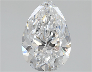 Picture of Natural Diamond 1.06 Carats, Pear with  Cut, D Color, VVS2 Clarity and Certified by GIA