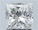 Natural Diamond 1.01 Carats, Princess with  Cut, G Color, SI2 Clarity and Certified by GIA