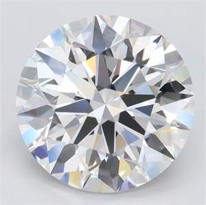 Picture of Lab Grown Diamond 3.23 Carats, Round with Ideal Cut, D Color, IF Clarity and Certified by IGI